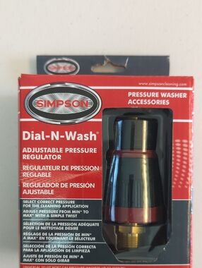 Simpson Dial-N-Wash Adjustable Pressure Regulator – Black & Red